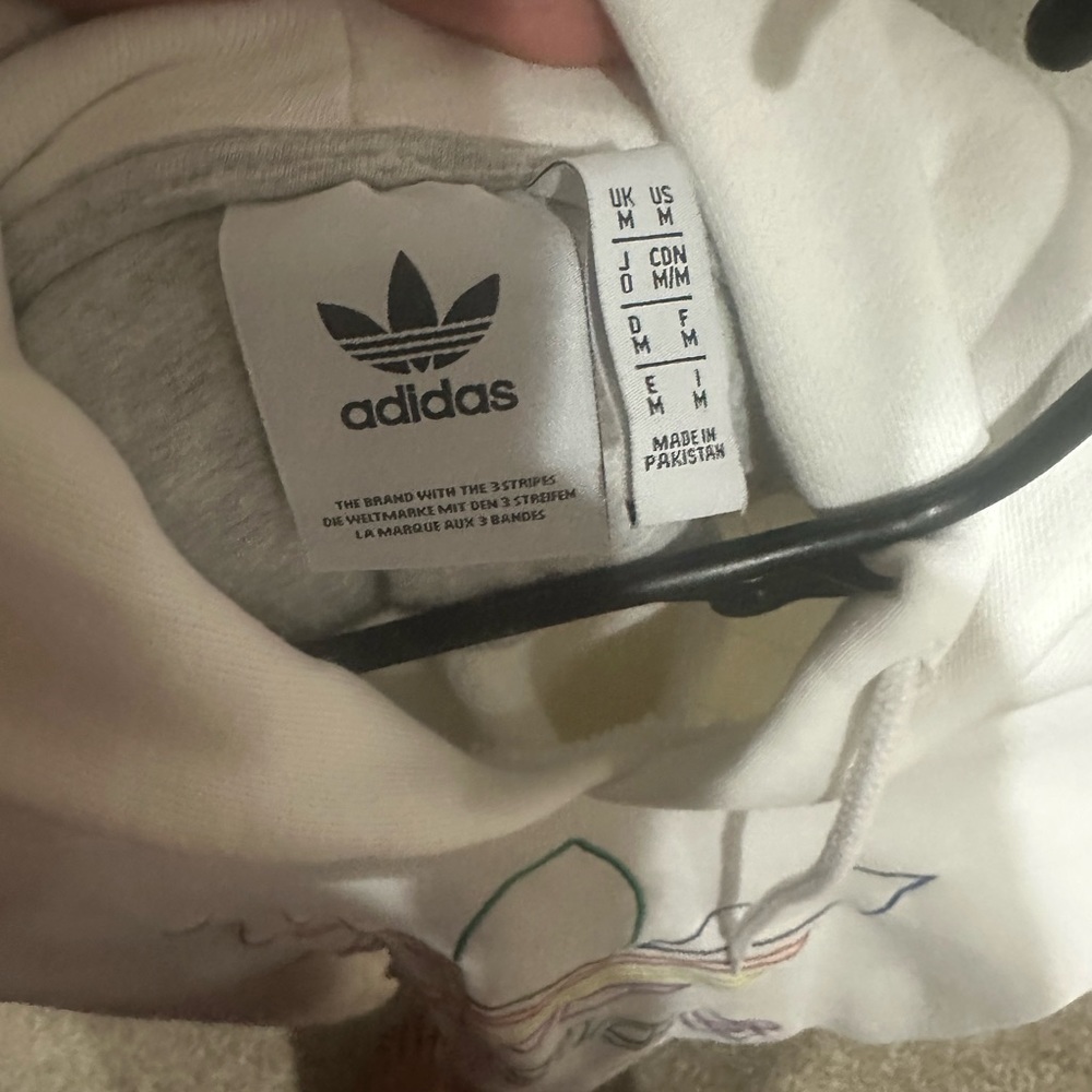 White Adidas Hoodie